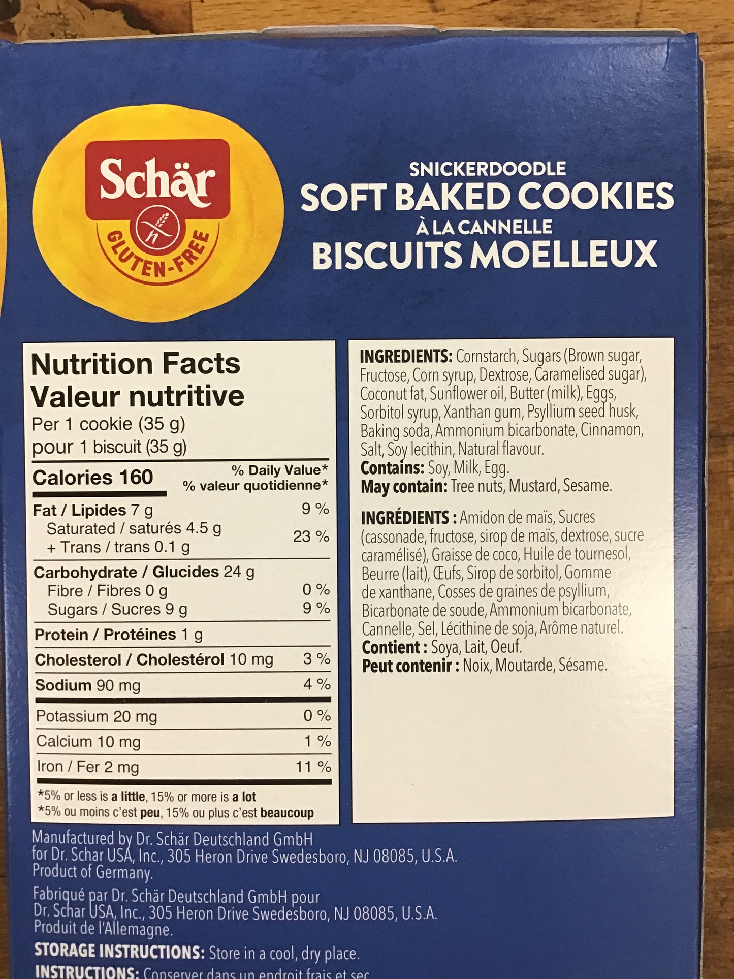 Snickerdoodle Soft Baked Cookies By Schar