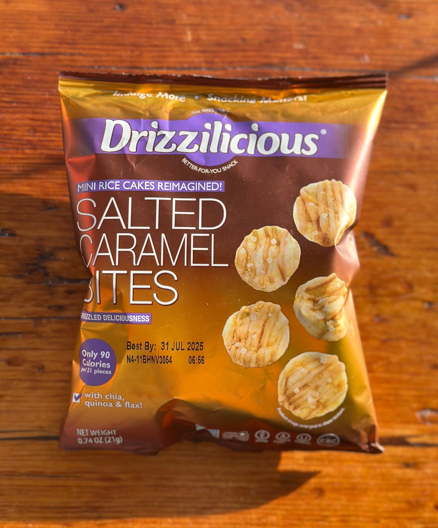 Mini Rice Cakes Salted Caramel Bites By Drizzilicious