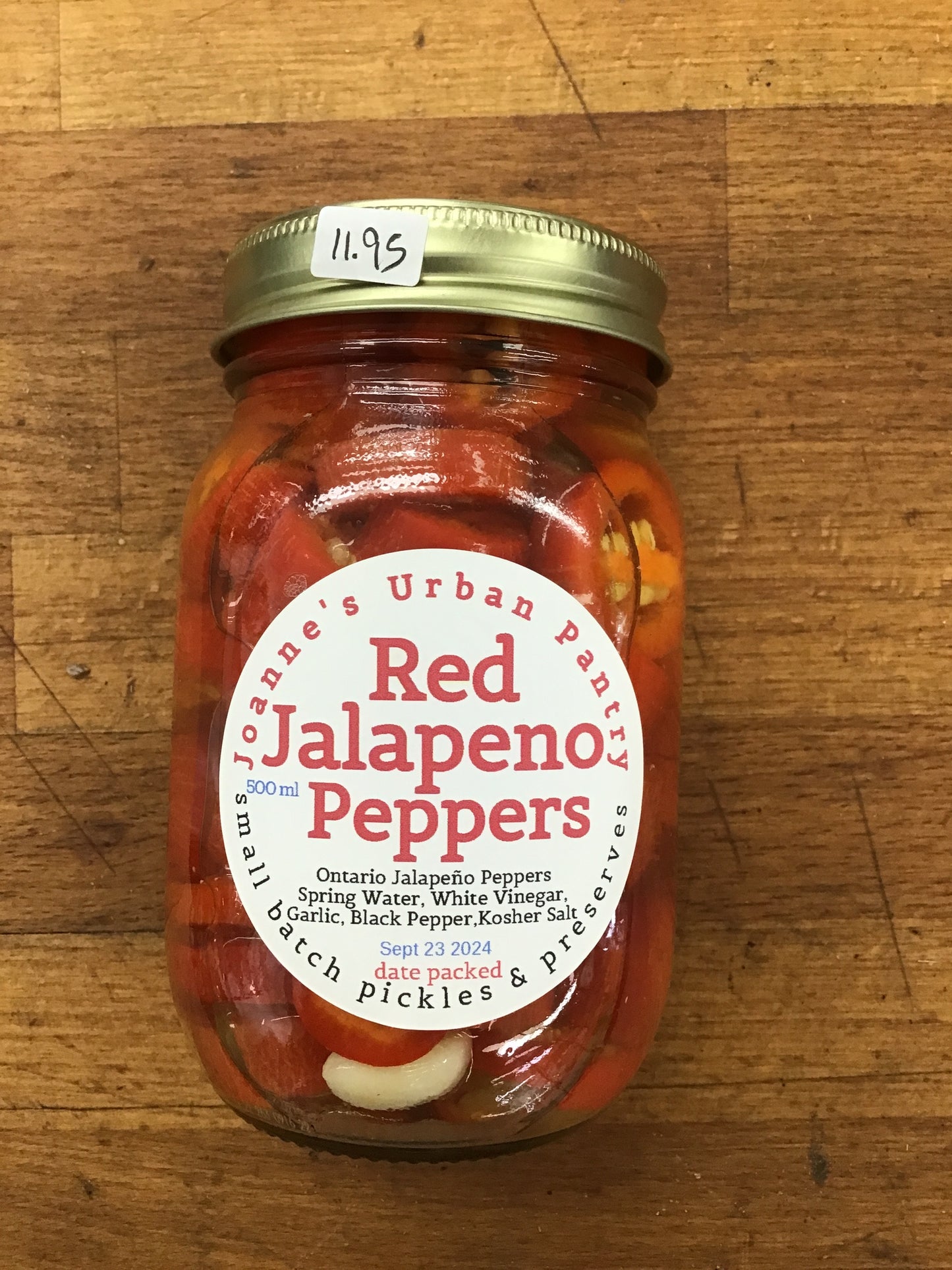 Red Jalapeño Peppers 500ml By Joanne’s Urban Pantry