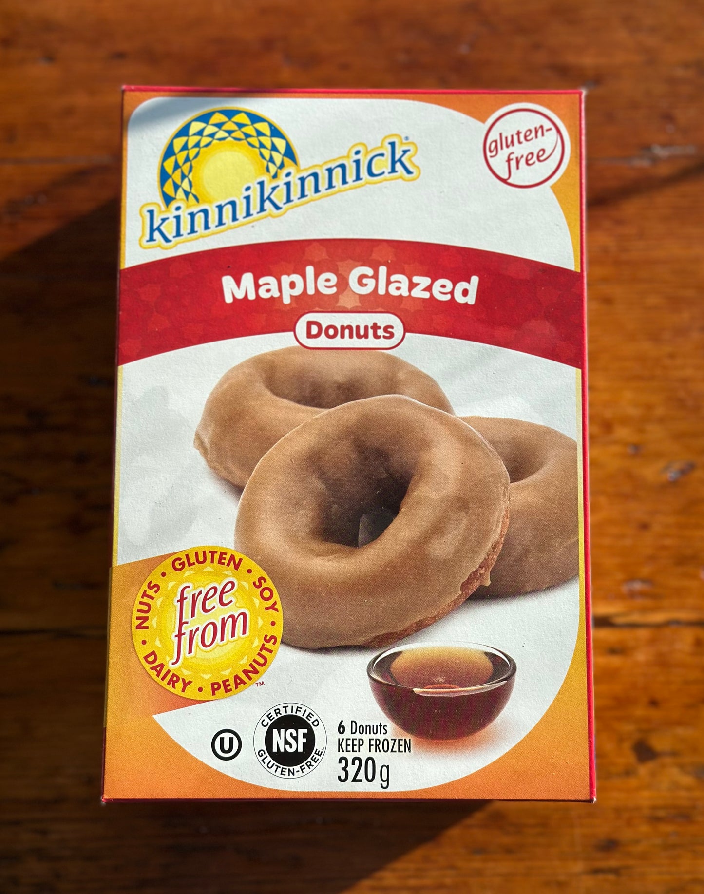 Kinnikinnick Maple Glazed Donuts