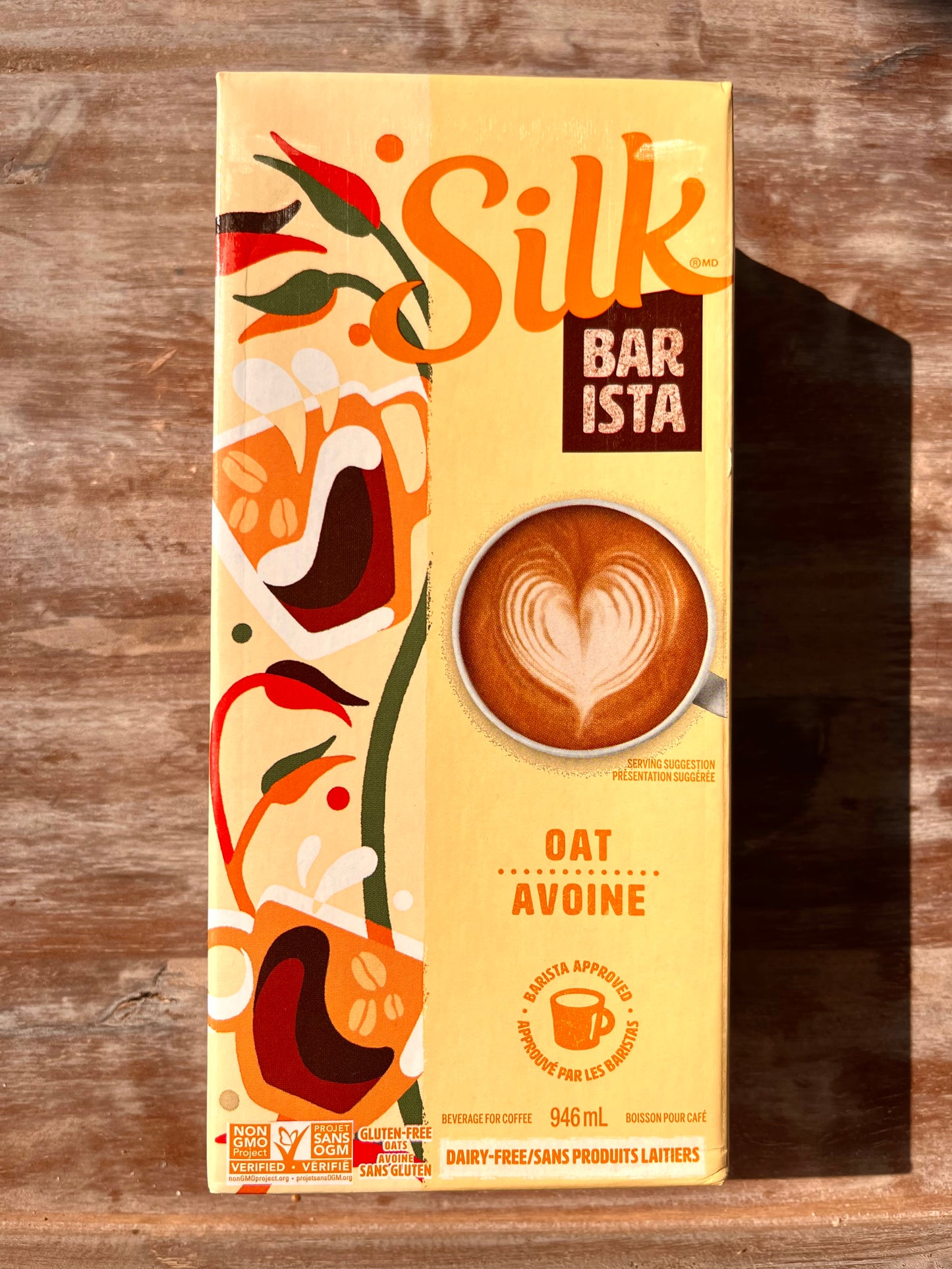 Lait d'avoine en carton