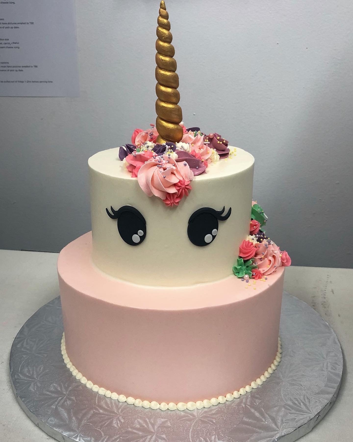 2 Tier Unicorn Cake