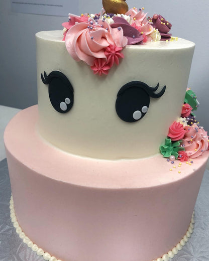 2 Tier Unicorn Cake