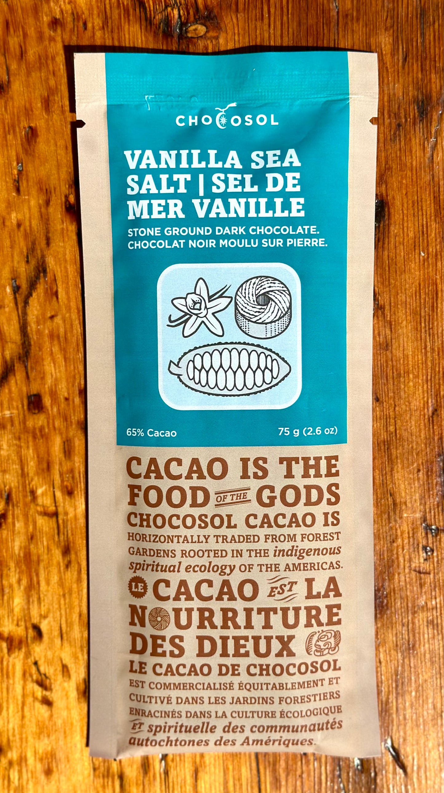 Vanilla Sea Salt Dark Chocolate By Chocosol