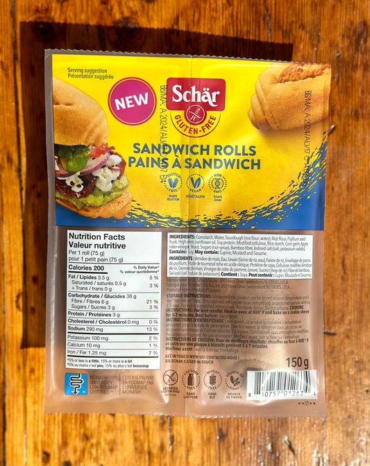 Sandwich Rolls By Schar