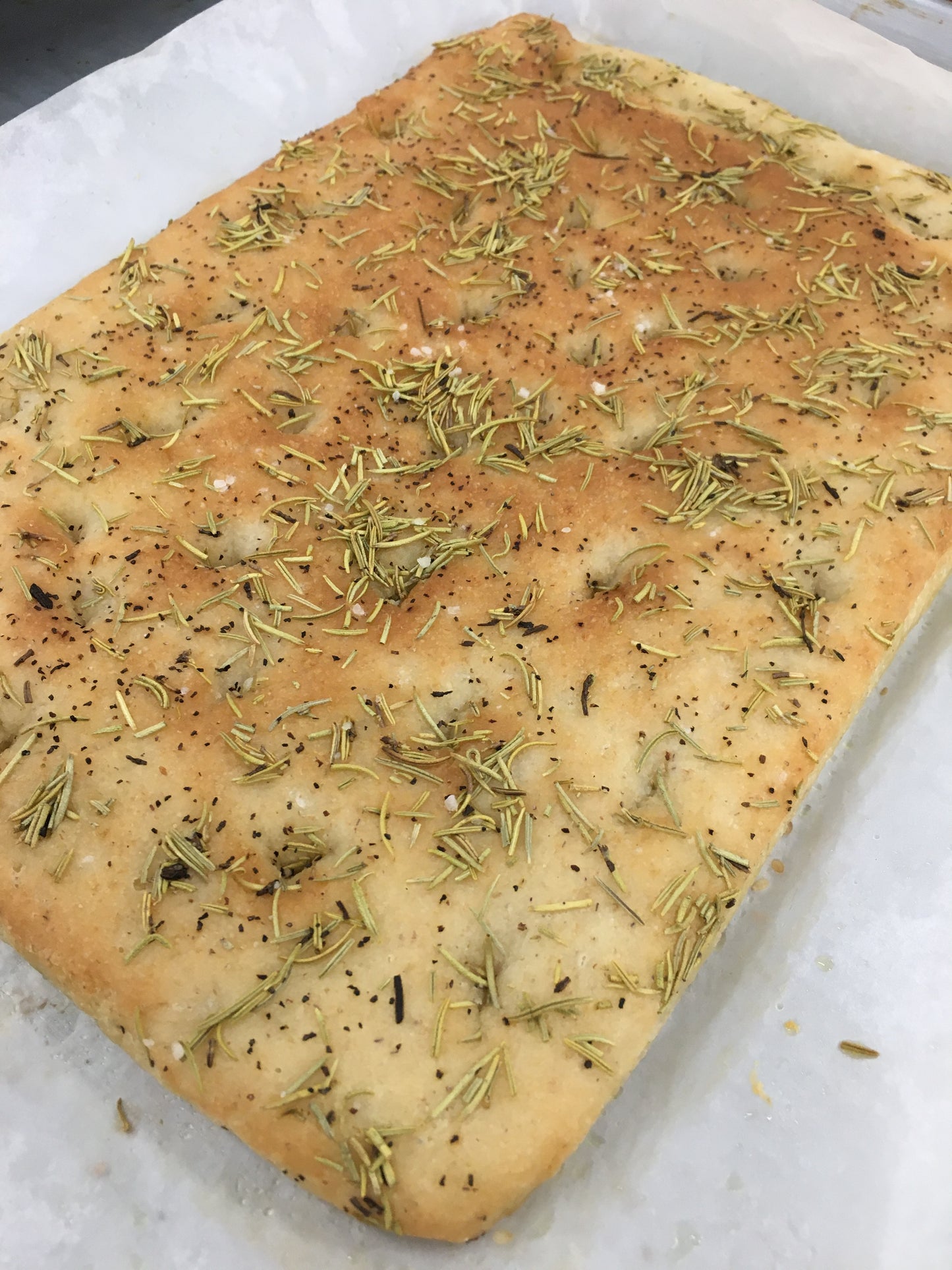 Focaccia pièce 8'' x 12'' - sur commande seulement - 48 heures