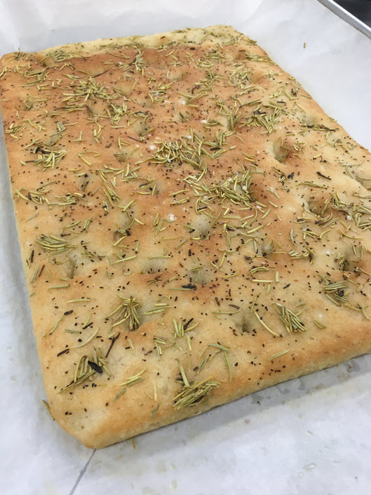 Focaccia pièce 8'' x 12'' - sur commande seulement - 48 heures