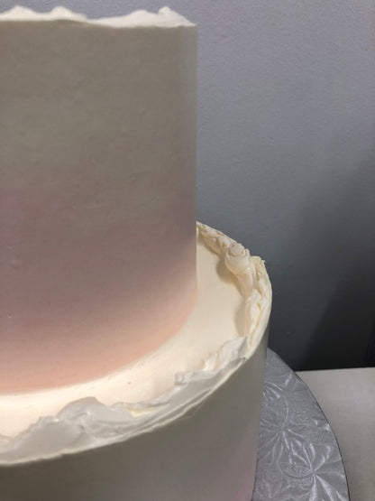 Gâteau Ombre Rose Clair à 2 Niveaux